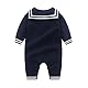 Mud Kingdom Boutique Baby Junge Nautical Pullover Strampler Weiß 3-6 Monate
