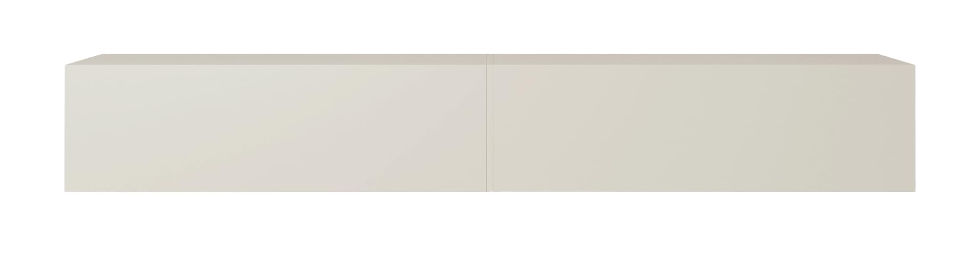 Selsey Meuble TV Armoire De Télévision 200 cm Suspendu Salle De Séjour Chambre À Coucher Gris Beige Bisira