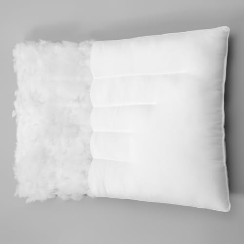 Image of Pozino Flat Thin Pillows for Sleeping - Queen Size Slim Bed Pillows for Side Back Stomach Sleepers,2.5 inch Height Ultra Low Pillows,Down Alternative Filling Luxury Soft Supportive