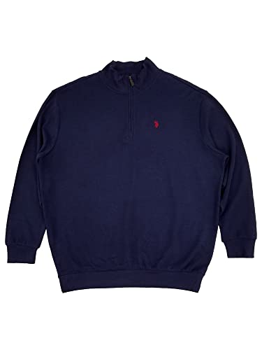 U.S. Polo Assn. Mens Big & Tall Navy Blue Quarter