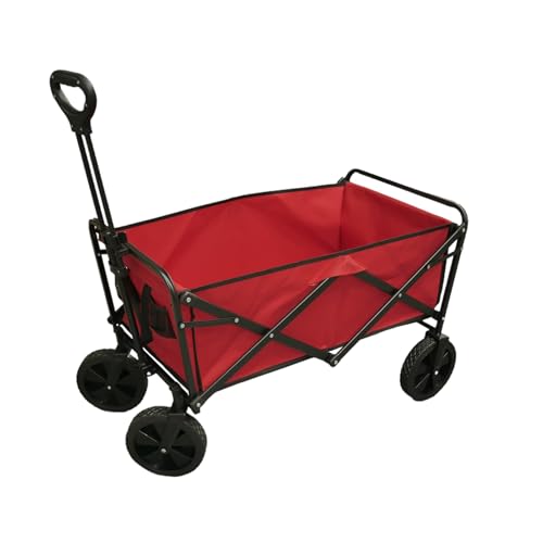 Faltbarer Transportwagen Strandwagen | Outdoor Bollerwagen Faltbar Klappwagen Kinder Handwagen Klappbar| 90 kg Tragfähigkeit 100 Liter