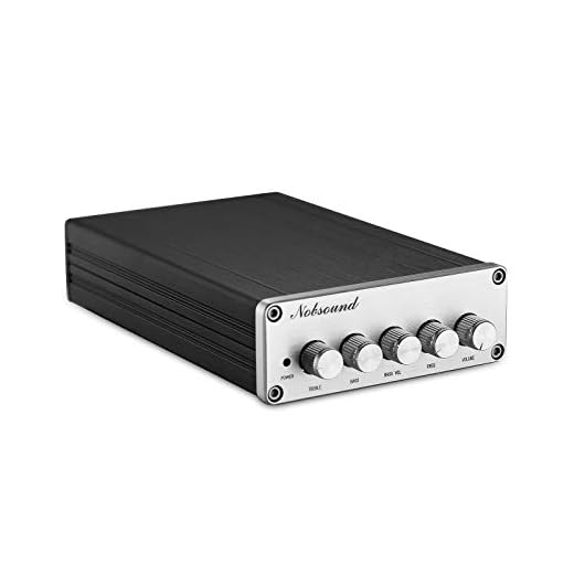 Nobsound HiFi TPA3116D2 2.1 Channel Digital Audio Power Amplifier Stereo Amp 2×50W+100W Subwoofer Treble Bass Independent Adjustment