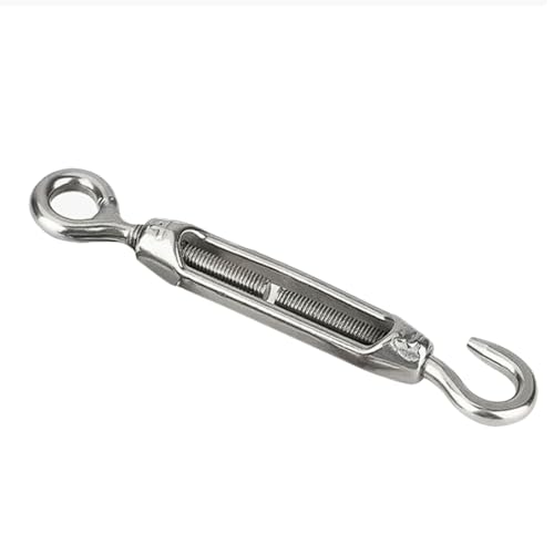 Tensores Abiertos para Cable, Tensores de Cable de Acero Inoxidable 304, Tornillo de Ajuste de Tendido con Perno (M12) miniatura 1