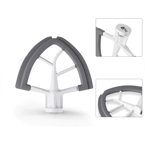 Batidor de borde flexible para batidoras de cabezal inclinable de 4,5 y 5 cuartos de galón 4