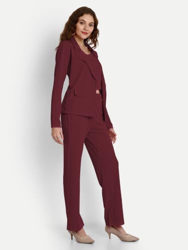 Image of GRECIILOOKS Co-ord Set for Women - Stylish Casual 3 Piece Blazer Set | Trendy Travel & Streetwear Look for Girls & Woman | Office Wear | Formal | Classic Collar Full Sleeve Blazer