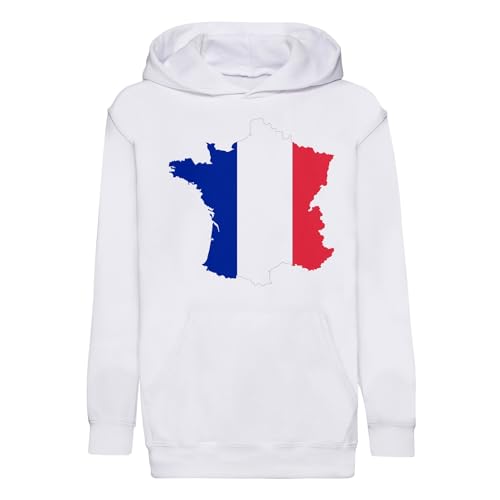 Sweat à capuche premium France pour enfant, hoodie sport de qualité