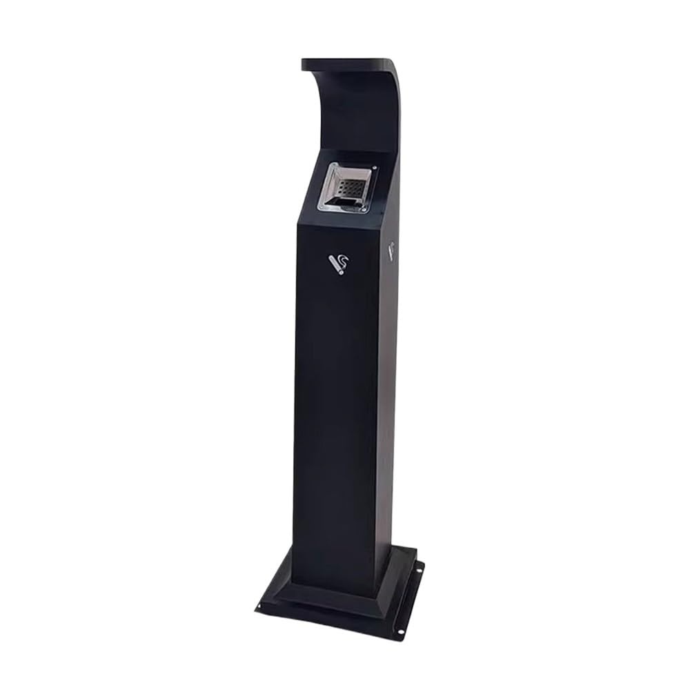 Stand ashtray Can Be Fixed Vertical Ash Column Iron Baked Ename Cigarette Cylinder for Outdoor Street Public Pillar