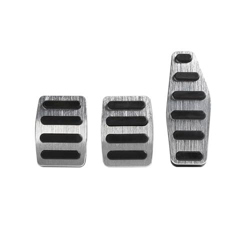 ブレーキ フットレスト フットレスト アクセル 燃料 ブレーキペダル カバー 滑り止めパッド スズキ ジムニー シエラ JB64 JB74 2019 2020 2021 2022用(MT 3PIECE Silver)