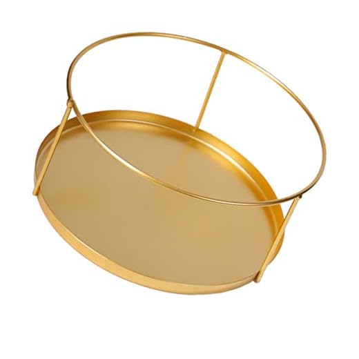 Beavorty Estante De Almacenamiento De Joyas Bandeja De Almacenamiento De Escritorio Placa De Joyería De Hierro Bandeja De Mesita De Noche Estar De Pie Anillo Disco Clave Planchar Viajar