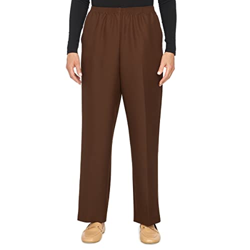 Alfred Dunner Women's Petite Solid Medium Pant