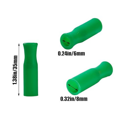 16 puntas de silicona para pitillos reutilizables multicolor miniatura 2