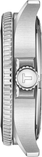 Image of Tissot T1208521705100 Men's Wristwatch, Sea Star 1000, Black Dial, Silver, Classic
