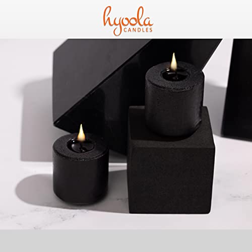 Image of HYOOLA Scented Votive Candles - Black Votive Candles -12 Hour Burn Time - 9 Pack - European Made