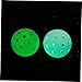 Toddmomy 6 Pack Glow Dark Set Luminous Outdoor Balls Multi-Function Holes for Sports Accessories Daily Practice