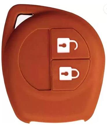 Image of vSHARK Silicone Car Key Cover for Maruti Suzuki S-Presso /Swift DZire /SX4 /DZire / Ignis /Alto /Vitara Brezza /Celerio /Ertiga /Ciaz /SCross /Baleno /Ritz 2 Button Key Cover W Copper ( Pack of 2 )