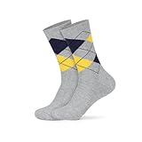 LMHCISO Light Grey Dress Socks for Men Mens Patterned Argyle Socks Mid Calf Cotton Anti Odor Moisture-wicking Crew Socks Size 8-13
