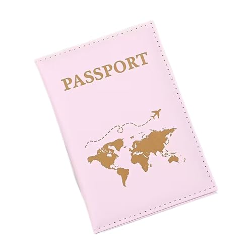 Image of House of Quirk Multi-Functional PU Leather Travel Passport Case, Passport Protection Cover, Credit Card & ID Card Holder (Pink)