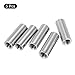 uxcell 5Pcs M8 Round Connector Nuts, 304 Stainless Steel Coupling Nut 35mm/1.38