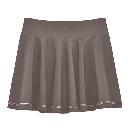 linqin Tennis Skirt for Girls with Shorts Flowy Girl Skort Kids Pleated Skort with Pockets
