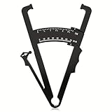 1PCS Skinfold Caliper Accurate ABS with Non-Slip Grip for Men and Women Home Gym DIY Fitness Tracking Personal Body Measurements, Black