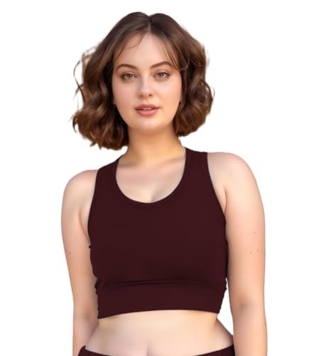 Image of Sports Bra for Women | Non-Padded High Support Gym, Yoga & Running Bra | Seamless Sweat-Wicking Polyester Workout Bra