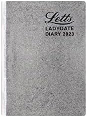 Letts of London Ladydate Silver 2023 diary - Mini Pocket two days per page, 23-TLADYS