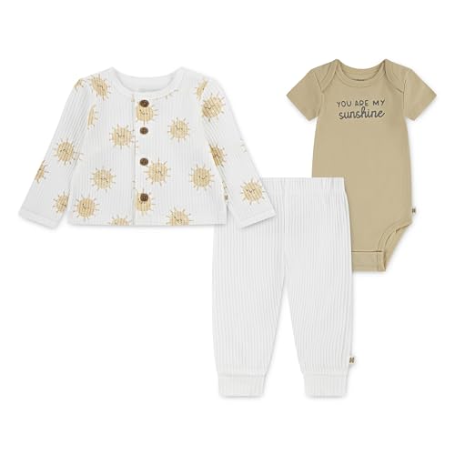 Image of HUGGIES Baby Bodysuit, Sweater and Pants 3-piece Outfit Set