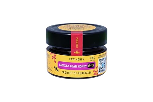 Image of Honey In The Garden Vanilla Bean Raw Australian Honey, 5.82 oz / 165 g (Pack of 3)