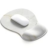 ErgoComfort Gel Wrist Rest Mouse Pad-Ergonomic Office Mousepad with Wrist Support-Non-Slip, Design Desk Accessories Mat for Home&Game Decor (08Marble Vein)