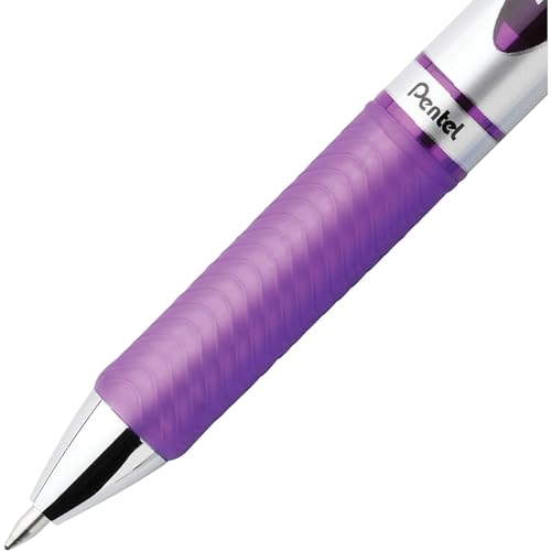 Bolígrafo Pentel Gel Retráctil Punta Metal 0.7 mm Violeta miniatura 2