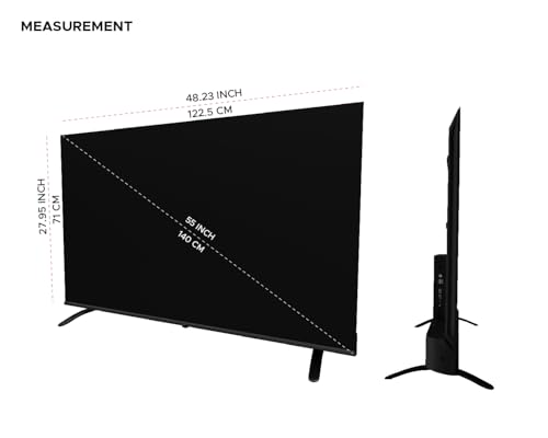 Image of HEIM G Series 55″ Ultra HD (4K) Smart LED TV | Bezel-Less Slim Frame, Dolby Audio, HDR, 2GB RAM / 16GB Storage