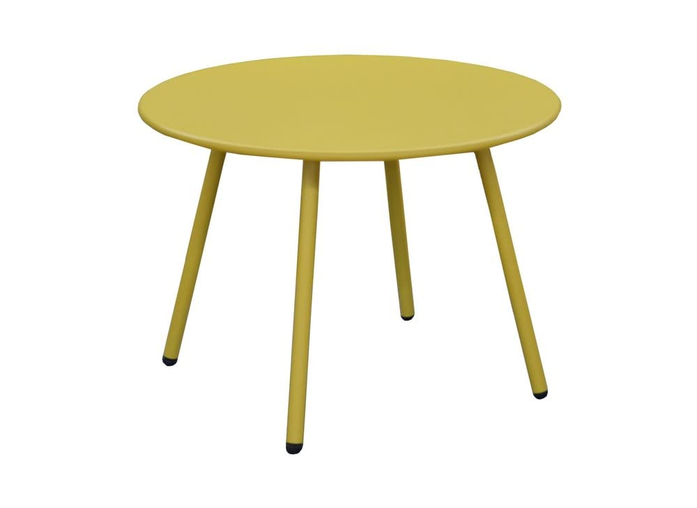 Proloisirs Table Basse Jardin Ronde en Acier Rio 50 cm