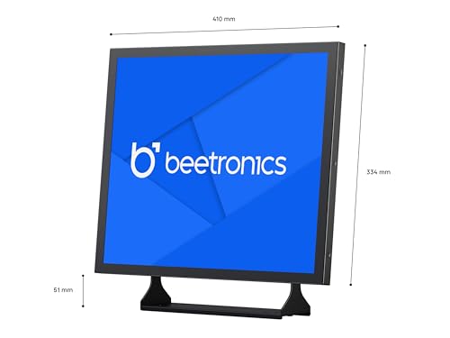 Image of Beetronics 19-Inch Full HD IPS Monitor - Professional Industrial-Grade Display | HDMI, VGA, BNC, RCA Inputs | Durable Metal Housing, Matte Screen, 5:4 Aspect Ratio, Wide Viewing Angle - 19VG7M