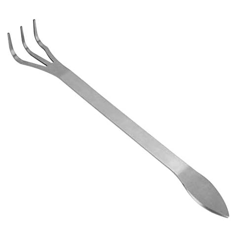 MLMLH Root Rake - Bonsai Stainless Steel 3-prong Loosen Soil Tree Plant Tools With Ergonomic Handle Cover