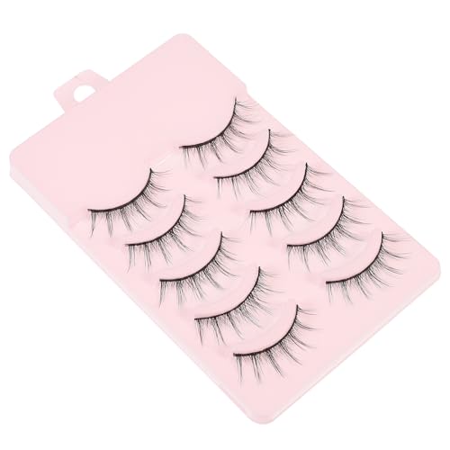 HOOTNEE Pestañas Postizas Efecto 3d, 5 Pares Multicapa Densas de Fibras Suaves, Volumen Natural y Ligero para Maquillaje Diario y Fiesta, Reutilizables y Cómodas para Ojos Atractivos