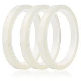 Pengxiaomei Floral Tape, 3 Rolls, Clear, Waterproof, 0.24*1300 Inch, for Flower Crafts