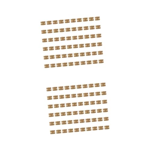 Cabilock 2sets 60pcs Threaded Knurled Nuts Brass Press in Inserts for Secure Embedding in Tapered for Injection Molding and High Torque Applications 60pcs*2