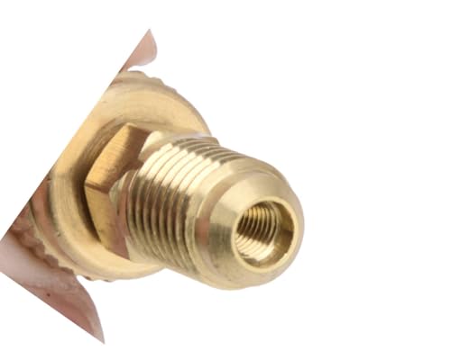 2 piezas de adaptador de latón para aire acondicionado R32 a R410a, conexión hembra 5/16" y macho 1/4" SAE miniatura 5