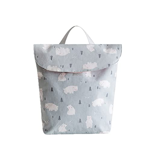 Multi función Pañal Pañal Bolsas mojadas Impermeable Reutilizable Pañal Bolsa de almacenamiento Bolsa de almacenamiento Bolsa de pañal Out Bolso portátil 1pc Light Blue S, Out Out Portable Bolsa