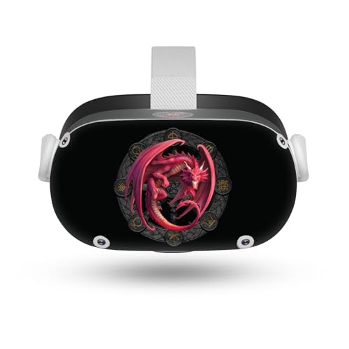 Head Case Designs Officially Licensed Anne Stokes Lammas Lughnasadh Dragons of The Sabbats Vinyl Sticker Skin Decal Cover Compatible with Meta Quest 2