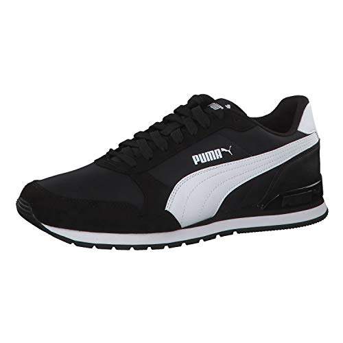 PUMA Unisex ST Runner v2 NL Sneakers, Puma Black-Puma White, 42