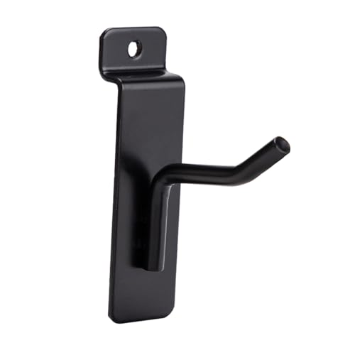 SSWBasics Slatwall Accessories: 2" Black Slatwall Hooks, 25 Count - Premium Slat Wall Accessory for Organized Display