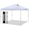 Canopy tent pop up 10×10 ft outdoor patio portable commercial canopies shelter heavy duty straight legs with roller bag 8 stakes 4 guy ropes upf50 white sophia william  urban country home decor