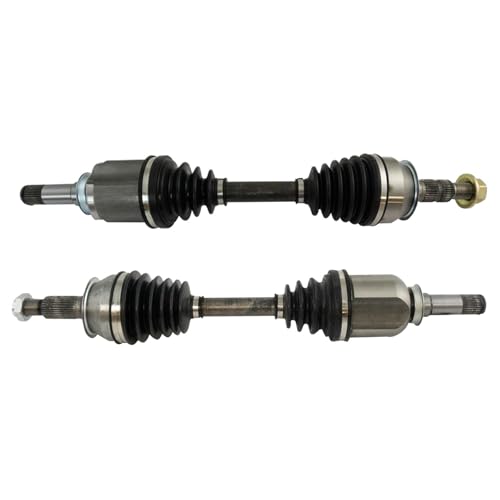 Image of TRQ Front Left and Right CV Axle Assembly Set 2 Piece Compatible with 14-19 Chevrolet Impala 3.6L 13-15 Malibu 2.0L 2010 Buick LaCrosse CXS 11-16 LaCrosse 3.6L 16-17 Regal 2.0L 13-19 Cadillac XTS