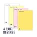 8.5 x 11 Superior Carbonless Paper, 4 Part Reverse (Gold/Pink/Canary/White), 1000 Sets, 4000 Sheets, 8 REAMS