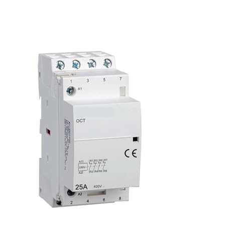 Contactor doméstico de CA 220V 230V 4P 25A 4NC interruptor automático para gestión de energía modular