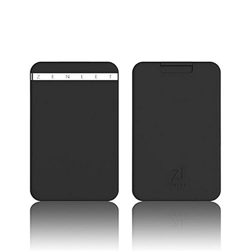 ZENLET Minimalist RFID kreditkartenhalter - Slim RFID Blocking-mappe für Frauen und männer - kleine und dünne Fronttasche Tasche für Karten - wasserdichte und Kratz- schwarz