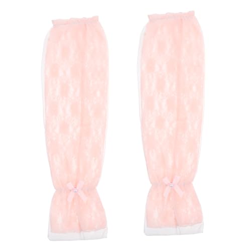 Milisten 1 Par manga de protección solar ciclismo mangas protección solar para brazos puños de seda de hielo para mujer manga del brazo al aire libre Orange