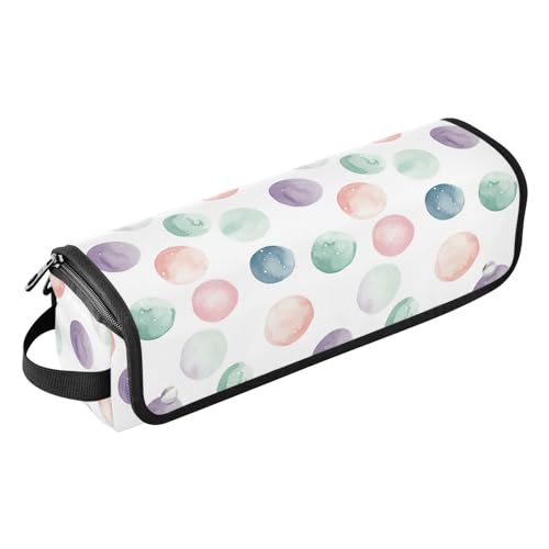 Bolsa de Viaje para Herramientas de Pelo con Estampado de Lunares, Alfombrilla Resistente al Calor para Planchas, Rizadores y Accesorios de Cuidado Capilar, Organizador Portátil miniatura 1