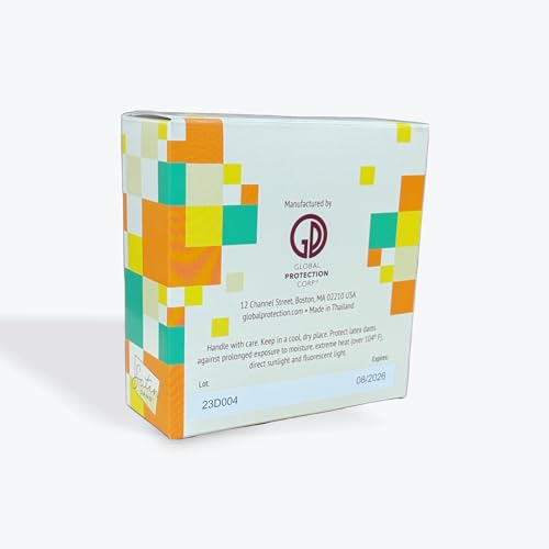 Satin Dams® Pack of 12 Assorted Latex Oral Dams | Grape, Strawberry, Vanilla and Spearmint Scented Dental Dams | Hermetically Sealed Dams